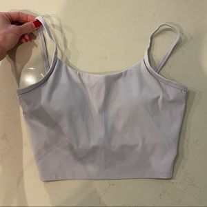 Gray lululemon crop tank top rhino gray 8